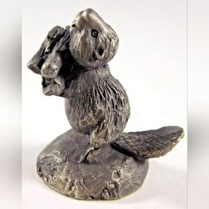 Pewter Beaver 🦫 w Sticks Vintage